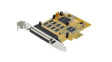 PEX8S1050 PCI Express Serial Adapter Card with 16C1050 UART, 8x DB9, PCI-E x1