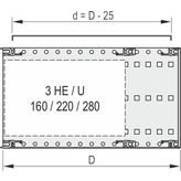 24560-054 [2 шт], Cover Plate 84 TE, Schroff