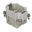 CQEM 10 CQE, 10 poles + earth, male insert, for male contacts 16A, EN 61984 (2001-11)