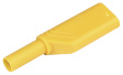 LAS S WS GELB / YELLOW Safety plug diam. 4 mm Yellow CAT II