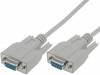 AK-610106-050-E, Кабель; D-Sub 9pin гнездо, с обеих сторон; 5м; серый, ASSMANN