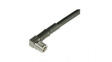 16 QMA-W50-4-5/133 NE RF Connector, QMA, Brass, Plug, Right Angle, 50Ohm, Solder Terminal, Crimp Terminal