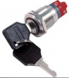RND 210-00418 Anti-Vandal Key Lock Switch, 90°, IP40 / IK02