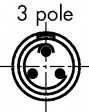 EGG.00.303.CLL Device socket, B-series 3-pin Poles 3 1 A 315 VAC/VDC