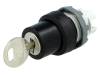 1SFA611280R1001 Переключатель: поворотный с ключом; 2; 22мм; черный; IP66; O22,5мм