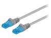 55420 Patch cord; U/UTP; 6a; многопров; Cu; LSZH; серый; Дл.кабеля: 1,5м