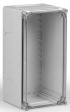 CPCF204018T Cubo C 200 x 400 x 187 мм, выбивные фланцы, прозрачная крышка, PC, IP 66/67, вкл
