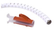 33.731 Spiral Wrap Tubing with Hand Tool, 15 ... 15mm, PVC, White