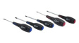 RND 550-00383 Screwdriver Set, Phillips/Slotted, 3 mm/4 mm/PH0/PH1/PH2, 5 Pieces