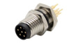 RND 205-01128 M8 Straight Plug Circular Sensor Connector, 6 Poles, A-Coded, Solder