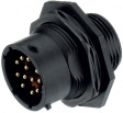 UTS71412P Panel Mount Plug UTS Trim Trio UTS Poles=12 Male Housing size14