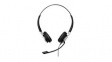 1000553 Headset, IMPACT 600, Stereo, On-Ear, 18kHz, USB, Black / Silver