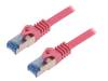 CQ4119S Patch cord; S/FTP; 6a; многопров; Cu; LSZH; фиолетовый; 20м