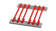24568-362 [10 шт] Guide Rail Standard Type, Red, 220mm, Pack of 10 pieces