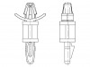 8G820V41963 Дистанц PCB; полиамид 66; Дл: 25,4мм; защелка / защелка; UL94V-0
