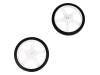 WHEEL 60?8MM PAIR WHITE Колесо; Диам.вала:3мм; Ось: D-образный профиль; белый; резина