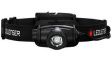 502193 Headlamp, LED, 2x AA, 200lm, 120m, IP67, Black