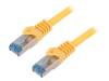 CQ3047S Patch cord; S/FTP; 6a; многопров; Cu; LSZH; желтый; 1,5м
