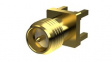 PCB.SMAFRPST.HT RF Connector, RP-SMA, Brass, Socket, Straight, 50Ohm, Soldering