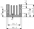 SK 68/ 50/ SA Heat Sink TO-220