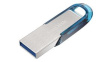 SDCZ73-128G-G46B USB Stick, Ultra Flair USB 3.0, 128GB, USB 3.0, Blue / Silver