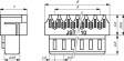 012NR-E6S Socket 90deg, IDC connection 12P