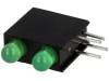 L-710A8EB/2GD, LED; в корпусе; Кол-во диод:2; 3мм; THT; зеленый; 8-25мкд; 40°, Kingbright
