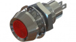 512-501-21 Индикат.лампа: LED; вогнутый; 12ВDC; Отв: O12,7мм; IP67; латунь