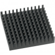 ICK PGA 16 X 16 X 8 Радиатор: штампованный; ребристый; черный; L: 40мм; W: 40мм; H: 8мм