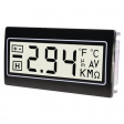 DPM961-TW На панель; LCD 3,5 цифры 10мм, с подсветкой; Цвет подсв: белый