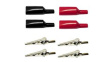 10014 Crocodile Clip Kit, Metal/Black/Red, 10A