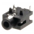 PJ-215 Jack panel socket black 3P