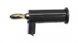 BU-P2945-0 Banana Plug, Black, 15A, 2kV, Gold