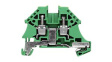 1042700000 PE Terminal, 500V, Screw, 2 Poles, 4mm\x1a, Green / Yellow