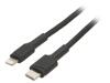 KABGC07 Кабель; USB 2.0; вилка Apple Lightning,вилка USB C; 1м; черный