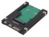 UA0223, MSATA to SATA adapter; black; Features: mSATA SSD support, LOGILINK