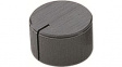 RND 210-00627 Rotary Knob  diam.22mm, Black, Aluminium