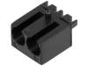 FIX-LEK-316 Корпус LED; 3мм; полиамид; угловой; черный; UL94V-2; Кол-во диод:2