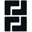 104434 [20 шт] Floor Corner Marks, L-shaped 104434