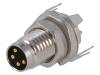 T4040034041-000 Разъем: M8; "папа"; PIN:4; на панель, гайка спереди, клипса на PCB