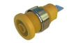 SEB 2620 F6,3 NI YELLOW Laboratory Socket, Yellow, Nickel-Plated, 1kV, 32A