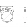 SNP4(E)-POM-NA-D1 Hose clamp