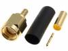 SMA1111A2-3GT50G-5-50 Вилка; SMA; "папа"; прямой; 50Ом; обжим; на провод; тефлон; позолота