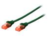 DK-1512-005/G Patch cord; U/UTP; 5e; многопров; CCA; ПВХ; зеленый; 0,5м