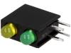 L-7104FG/1Y1GD LED; в корпусе; желтый/зеленый; 3мм; Кол-во диод: 2; 20мА; 40°