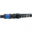SP-4-FL Speaker cable plug black 4P