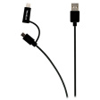 VLMP39400B1.00 Кабель «2 в 1» (USB-Micro B-Lightning) 1.0 m USB Typ A-Штекер USB Micro B Male + Lightning Adapter-Штекер
