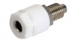 RND 350-00020 Banana Socket  diam.4mm White 36A M6 Screw