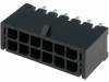 MF30-DVP1-12 Гнездо; провод-плата; "папа"; MF30; 3мм; PIN:12; THT; клипса на PCB