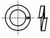 1277251, Шайба; пружинная; M5; D=8,8мм; h=1,6мм; сталь; Покрытие: цинк, BOSSARD